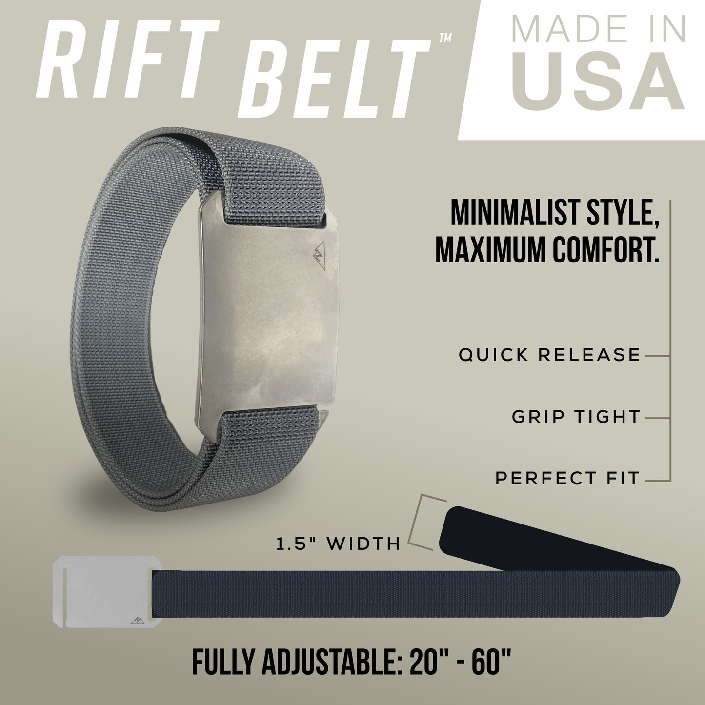 The Rift Belt™ - Black Aluminum