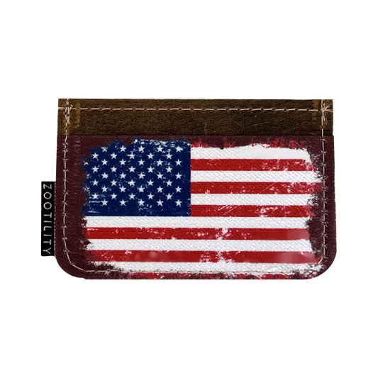 Leather Card Holder Wallet - Prints