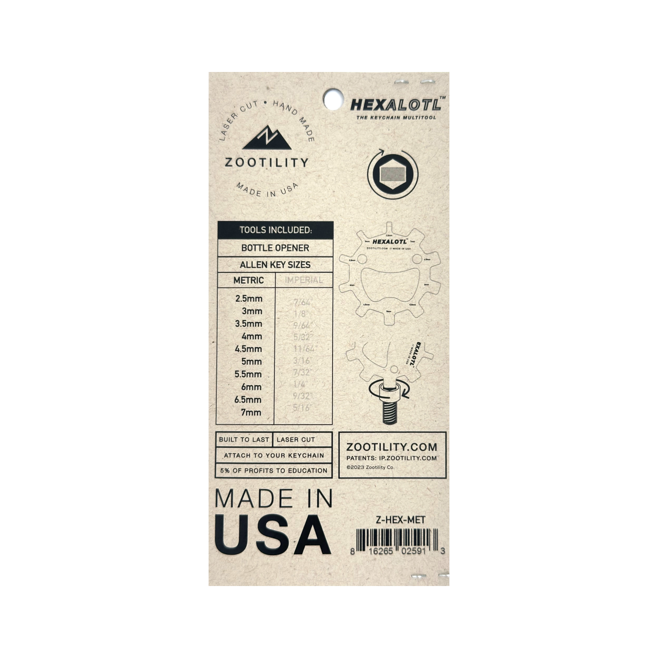 Hexalotl™ 11-in-1 Hex-Key Set