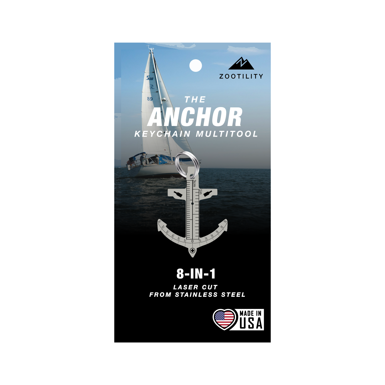 Boat Anchor Keychain Multi-Tool