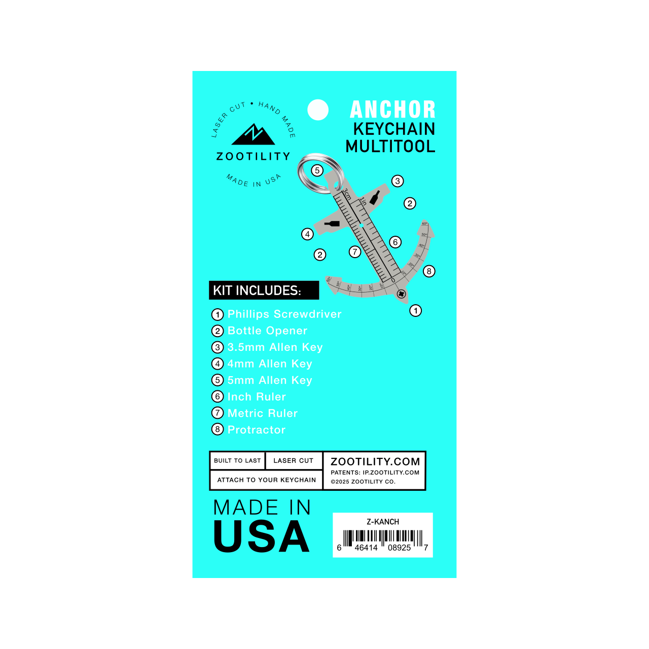 Boat Anchor Keychain Multi-Tool