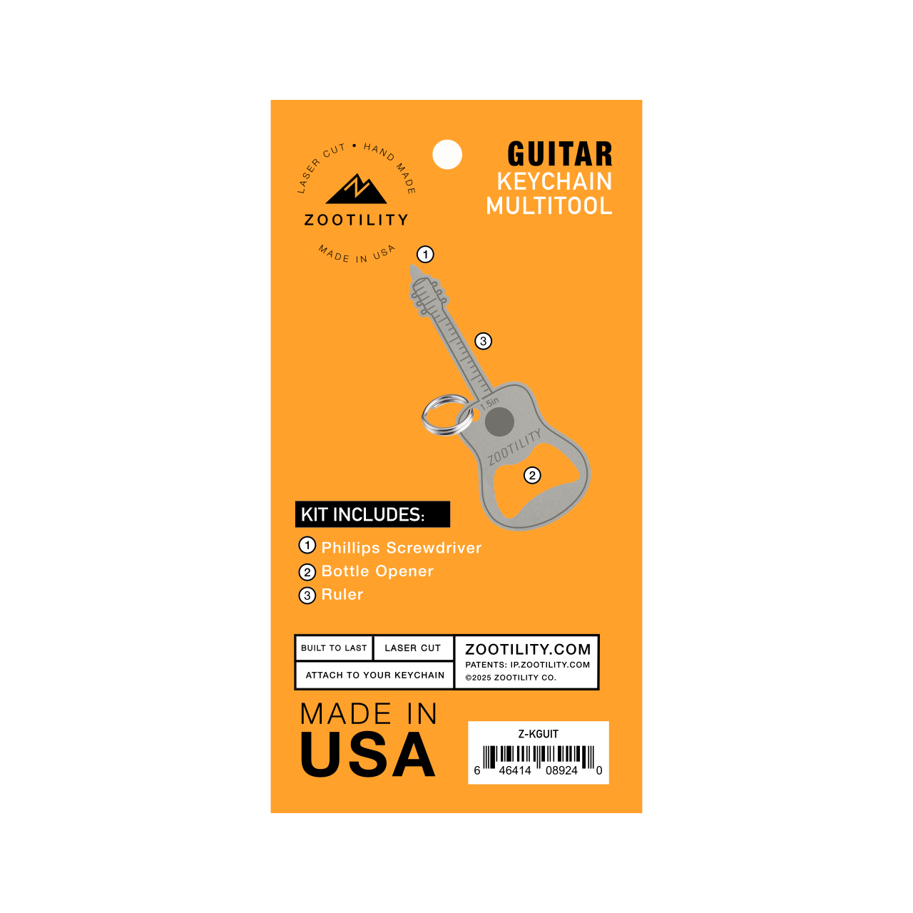 Guitar Keychain Multi-Tool