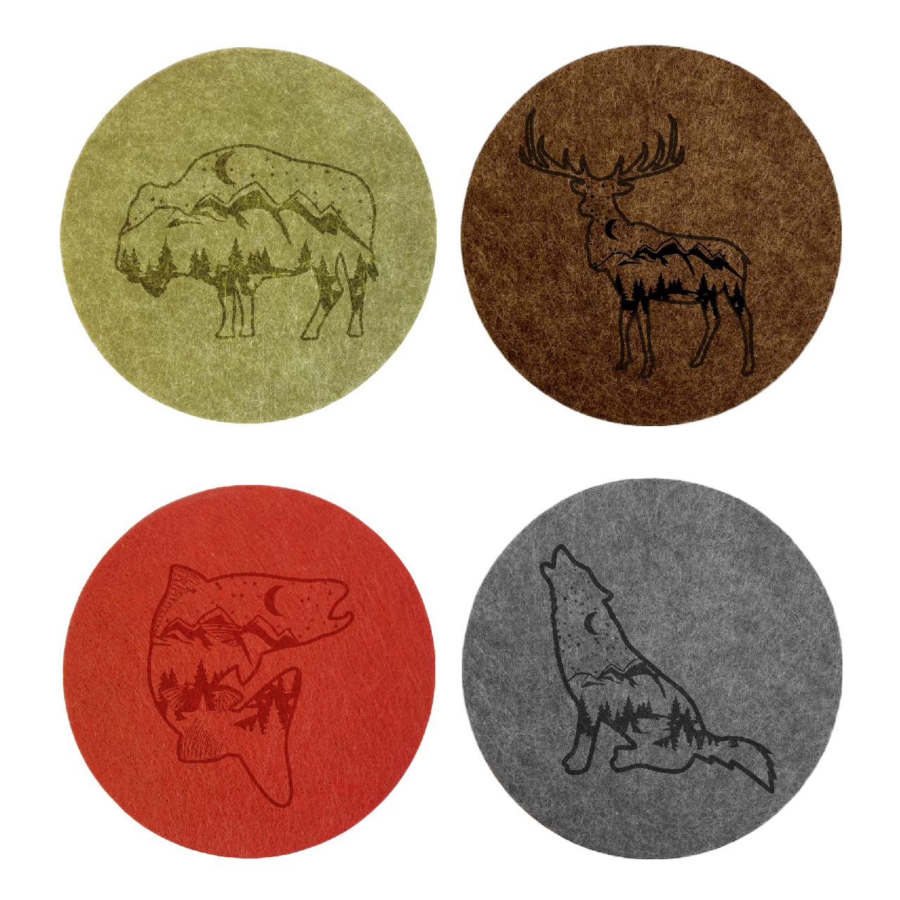 Felt Coaster 4-Pack