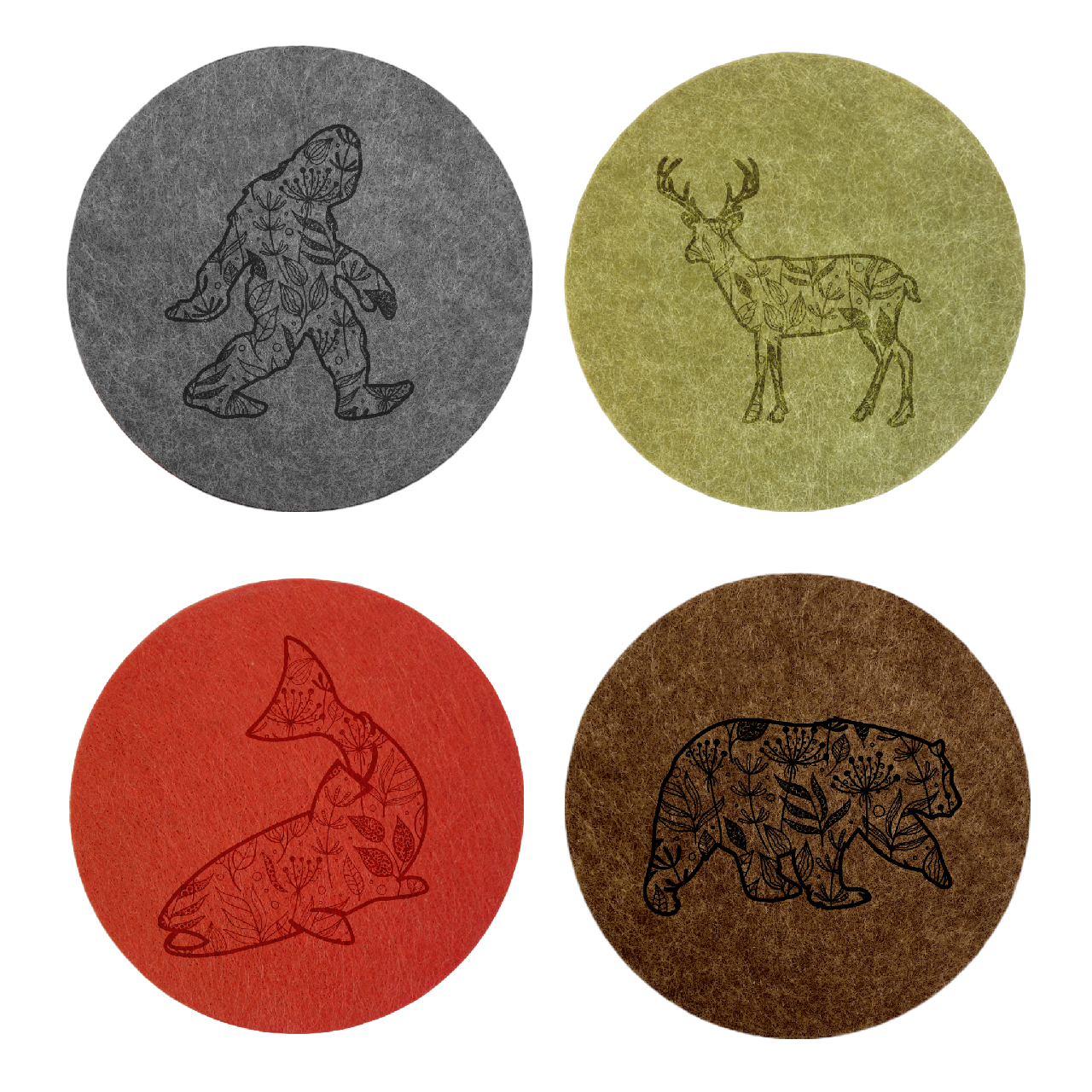 Felt Coaster 4-Pack
