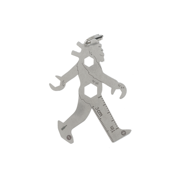 Bigfoot Keychain Pocket 11-in-1 Multi-Tool Stainless Steel Made In