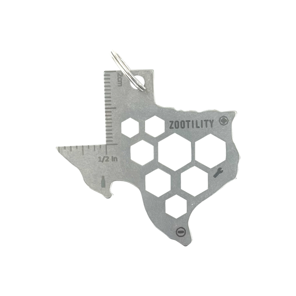 Texas 13-in-1 Keychain Pocket Multi-Tool Stainless Steel Made In