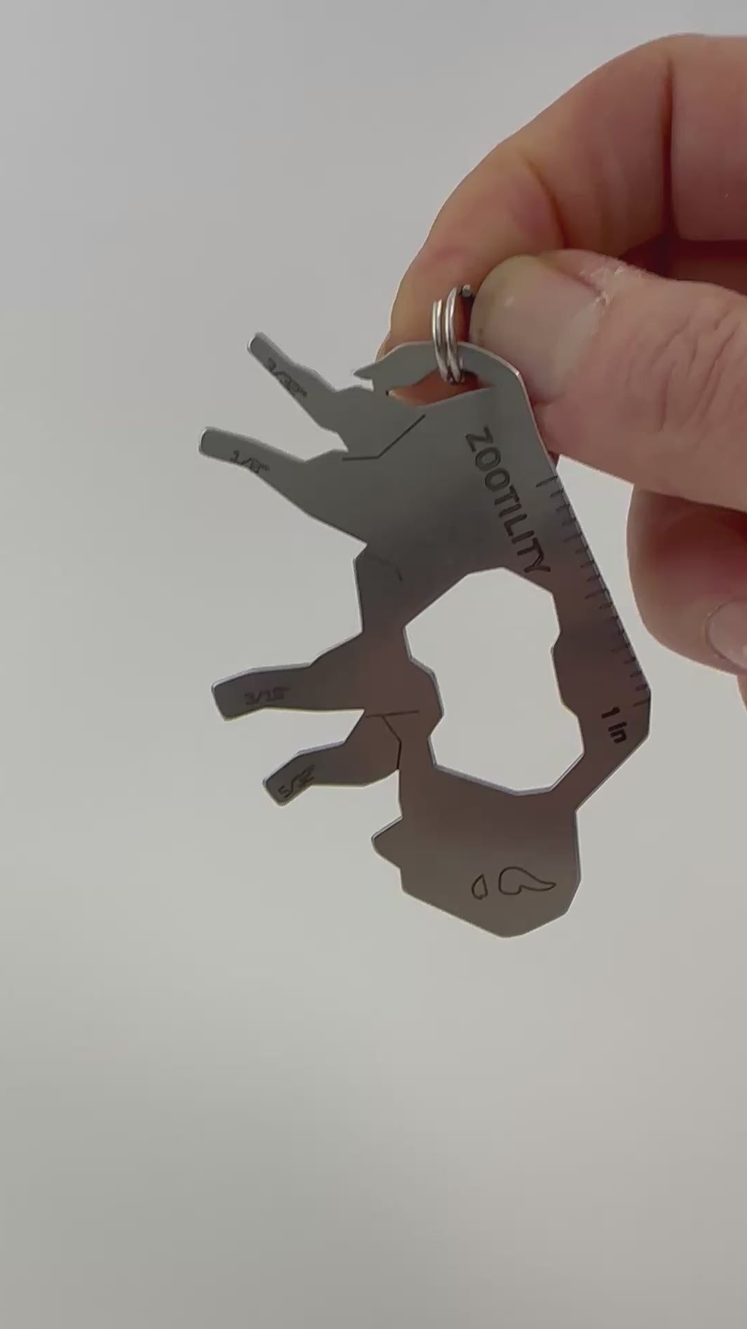 Buffalo Bit™ Keychain Pocket 7-in-1 Multi-Tool Stainless Steel