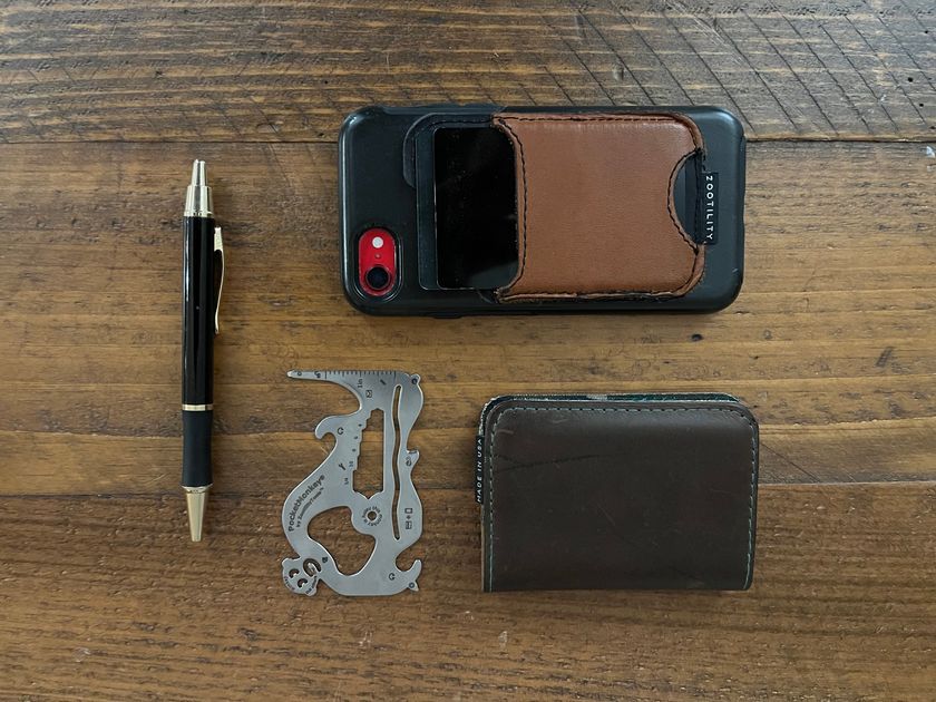 Leather Phone Wallet Lifestyle Image