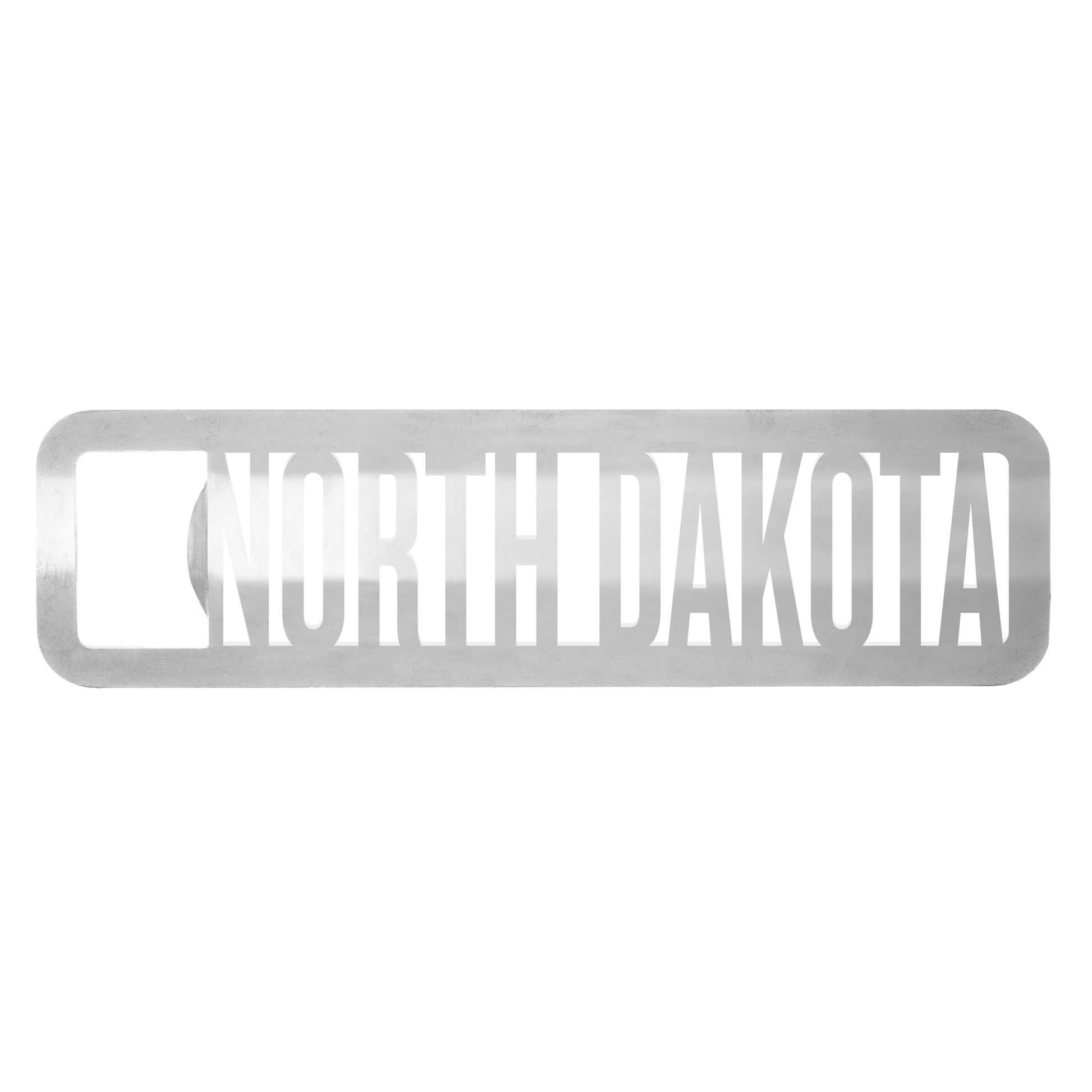 North Dakota State Name Bottle Opener