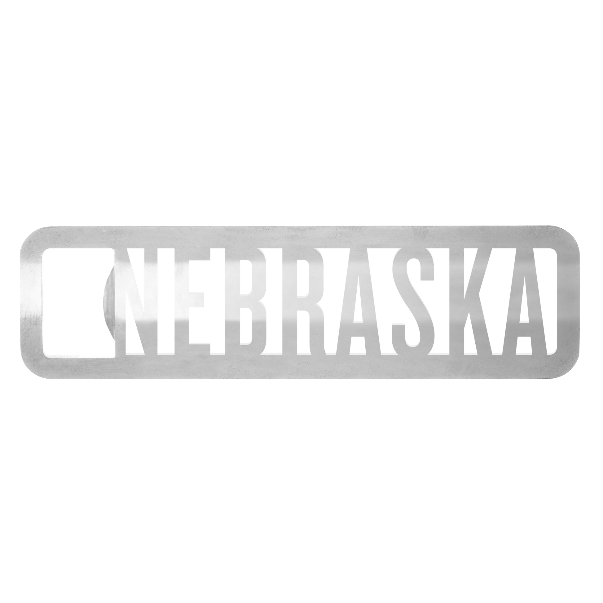 Nebraska State Name Bottle Opener