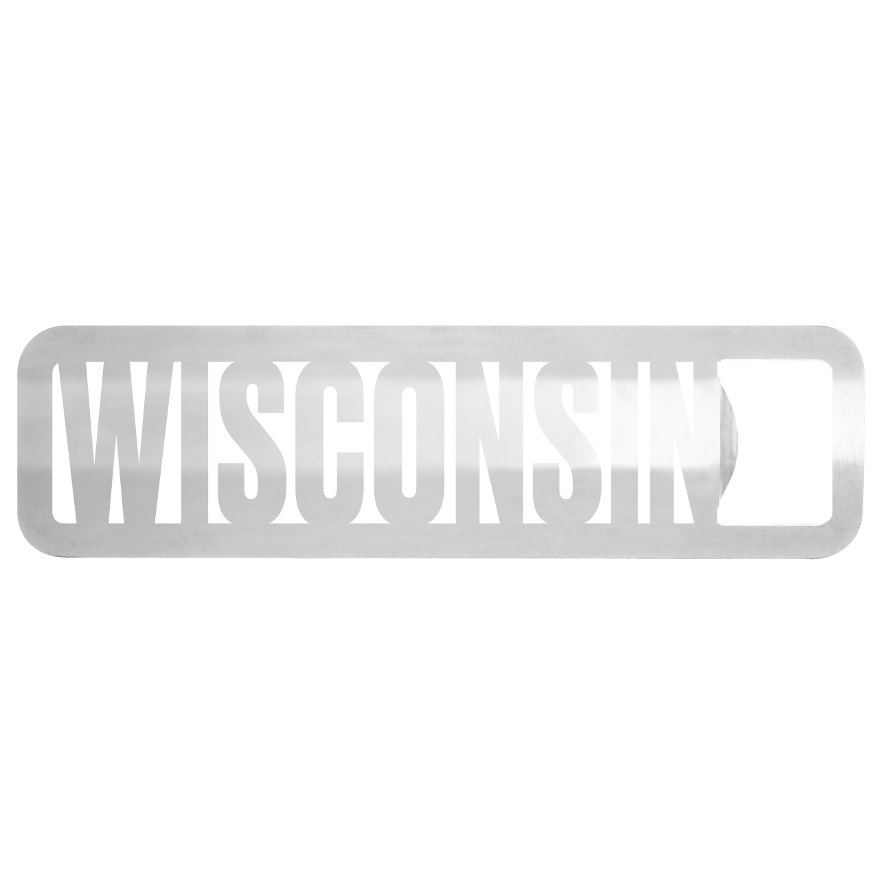 Wisconsin State Name Bottle Opener